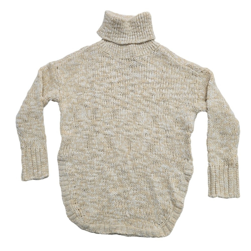 Treasure & Bond Womens Ivory Marled Wool Blend Turtleneck Sweater Small NWT - Picture 2 of 8
